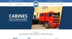 Desktop Screenshot of abscabines.com.br